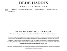 Tablet Screenshot of dedeharrisproductions.com